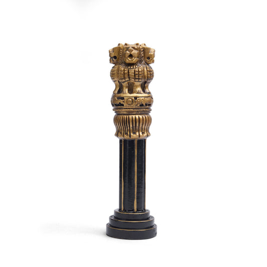 Buy Wooden Ashoka Pillar Ideal for Advocate Tabel Office & Home Decor Showpiece Best for Gifting Purpose