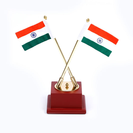 Indian Flag Table Stand | Premium Quality | LawKart.In