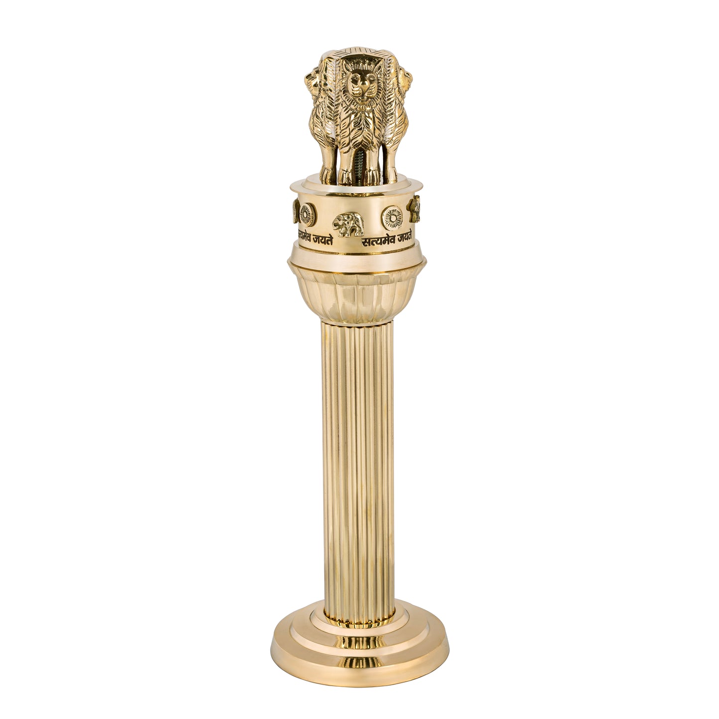 Buy Brass Ashoka Pillar for Office Table, Home Decor, Bedroom Living Room