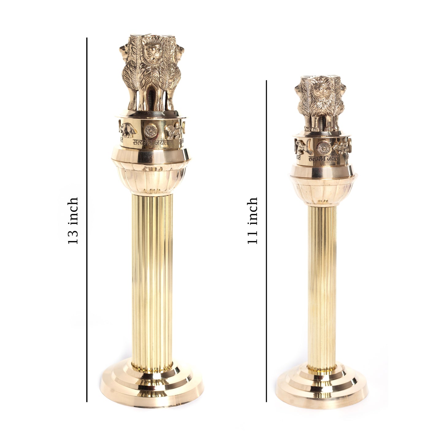 Buy Brass Ashoka Pillar for Office Table, Home Decor, Bedroom Living Room