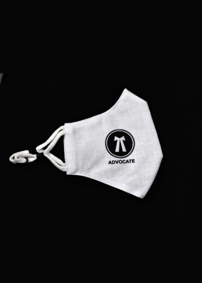 Advocate Logo Mask White Lawkart Product image 1
